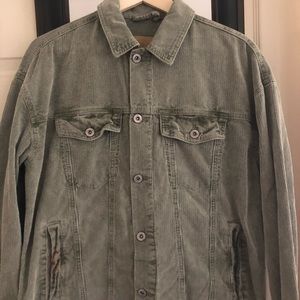 Vintage corduroy jacket size small.  faded green